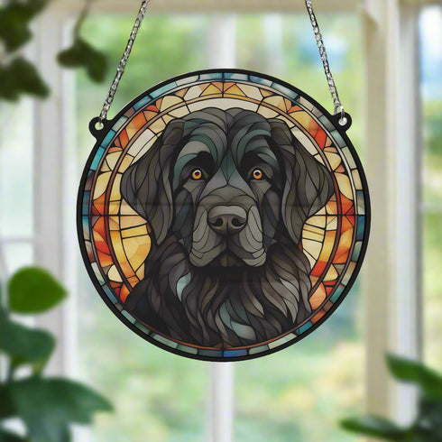 Newfoundland Stained Glass Effect Suncatcher